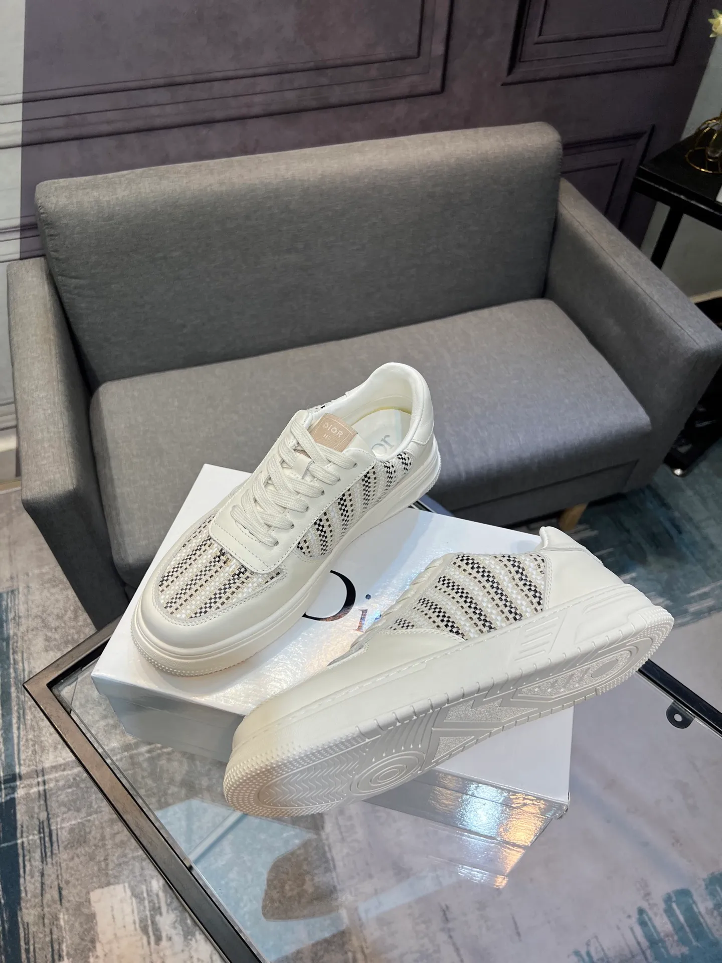 Men's Men's Shoes 💰400 [Dior] Spring and Autumn New Style 🙈Original Reissue! Reproduced from the original 💯, the workmanship is top-notch, 💪💪💪 cowhide leather upper ➕ genuine leather feet, 👻 suitable for all kinds of travel! Number of yards 38-44